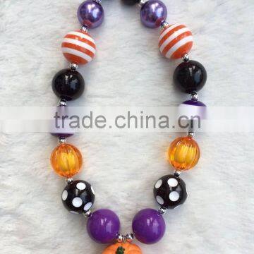 2014 New Halloween Bubblegum Necklace Chunky Necklace Pumpkin photo-4