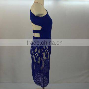 2017fashion Lace Sexy Shoulder Dress Dress Women photo-3