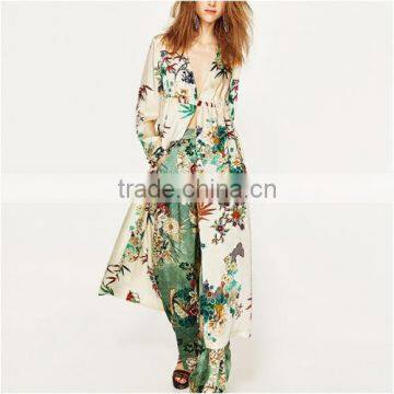 Hot sale deep V high cardigan 2017 women