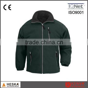 high quality wholesale men polar fleece jacket casual outdoor garment with zipper