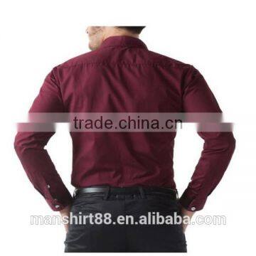 2016 New Wholesale Button Down Collar Regular Fit Plain Custom Men's Formal Dress Shirt photo-4