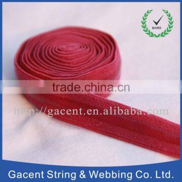 Elastic Feature and Garment Use Printing Logo Fold Over Tape