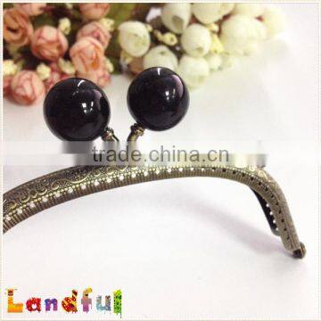 Antique Bronze Yummy Gumball Candy Head DIY Bag Frame Coin Purse Frame photo-2