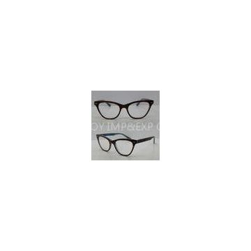 Square Black Vintage Acetate Optical Frames / Spectacle Frame With Lightweight