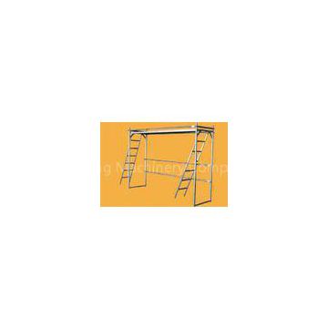 Custom Q235 , Q345 Frame Scaffolding For Construction Electric Galv Walk Through Double Ladder