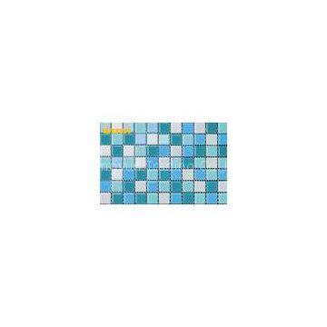 Square Glitter Hotels / Bars Crystal Glass Mosaic Tiles With Cleaning Easliy