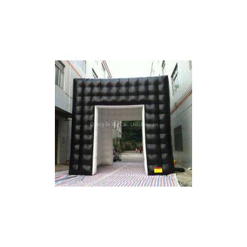 5m PVC Black Inflatable Advertising Cube Tent