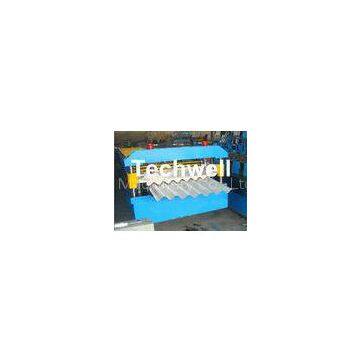 Corrugated Long Span Roof Roll Forming Machine With Chain Drive and PANASONIC Transducer