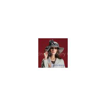 OEM Fashion Ribbon Band Ladies Fedora Wool Felt Hats /Big Brim Wool Hat