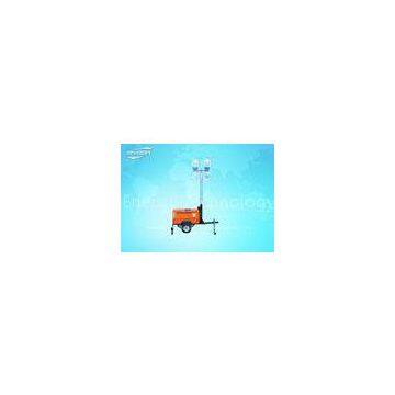 230V Diesel Generator Set Construction Light Towers Mechanical Mast