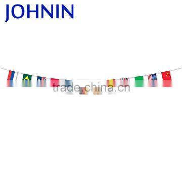 Sports match use all cuntries available polyester flag bunting