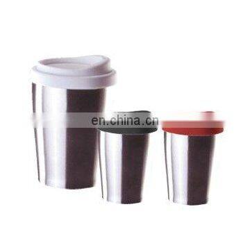 Double wall steel mug