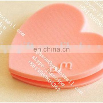 Fancy gift silicone heart bookmark for student