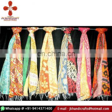 Wholesale Lot Vintage Handmade Cotton Sari Women's Kantha Stoles