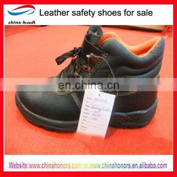 leather high ankle safety shoes for men wokers