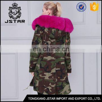Modern and Fashionable Real Fur Trimmed Coats With Warm Hodded photo-5