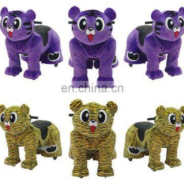 HI Colorful Tiger Plush Zoo Animal Electric Scooter Animal Ride for Kids photo-4