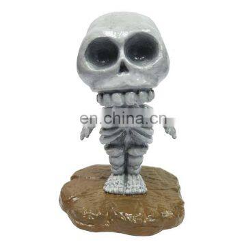 resin mini skull skeleton figurine and statue