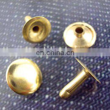 gold round rivet button for garment