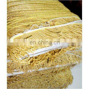 GOLD MYLAR THREAD FRINGE | Metallic 3" 6" and 9" Rayon, Cotton and Metallic Bullion Fringe photo-3