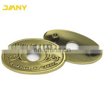 Factory Making Die Casting Antique Brass Custom Drum Badges photo-3