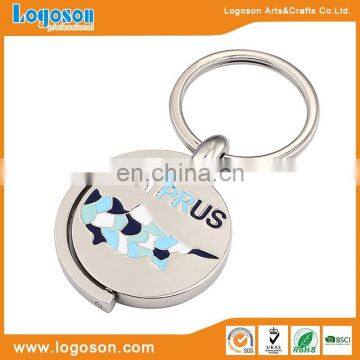 Round Shape High Quality Spinning Keychain photo-5