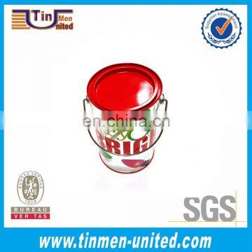 plastic shape,separate lid with silver color handle