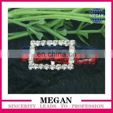 new design rhinestone ribbon buckle for wedding invitation