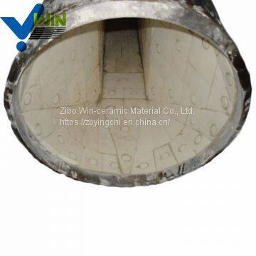 High hardness ceramic lined elbow steel pipe with low price