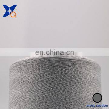 Carbon Conductive Fiber Nylon Filament 20D/3F Ring Intermingling White Polyester DTY 150D Filament Mattress Ticking-XTAA033 photo-3