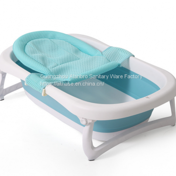 plastic Baby folding bathtub with temperature foldable portable  bath tub