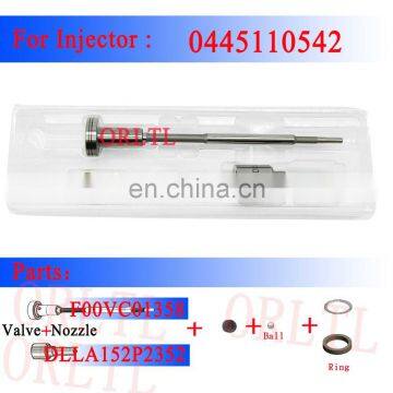 ORLTL Original Pump Repair Kit DLLA152P2352 (0433172352) Injector Nozzle Angle Needle Valve F00VC01358 For 0445110542