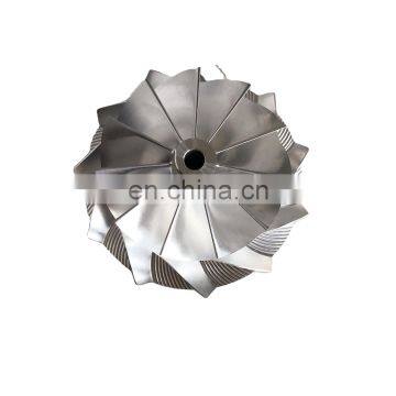 HX40 11+0 blades 67.00/89.00mm high performance turbo Turbocharger milling/aluminum 2618/billet compressor wheel