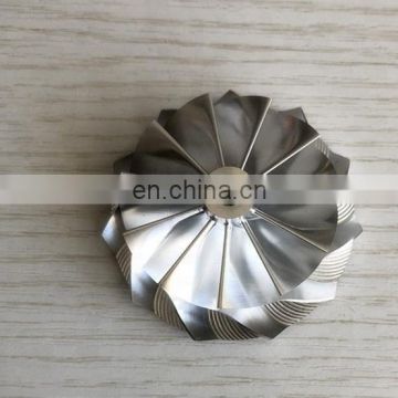 TD04HL 18T 45.01/56.02mm 11+0 blades 49189-43800 Turbocharger milling/aluminum 2618/billet compressor wheel