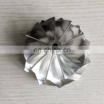 T04R 67.00/84.00mm 11+0 blades Turbocharger turbo milling/aluminum 2618/billet compressor wheel