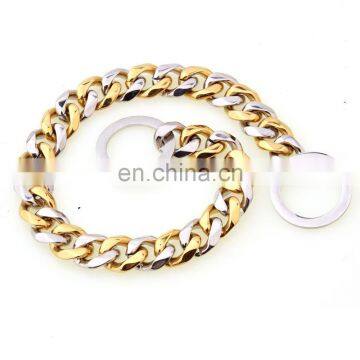 19mm Stainless Steel Gold Silver Medium and Large Pet Big Dog Chain Collar photo-4