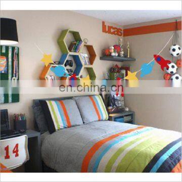 Factory Direct Sale Low Cost Felt Flag With Wood Hanging photo-6