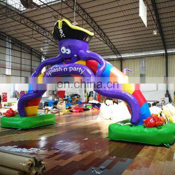 Outdoor Kids Play Zone Entrance Gate Advertising Inflatables Arches Octopus Theme Inflatable Arch photo-3