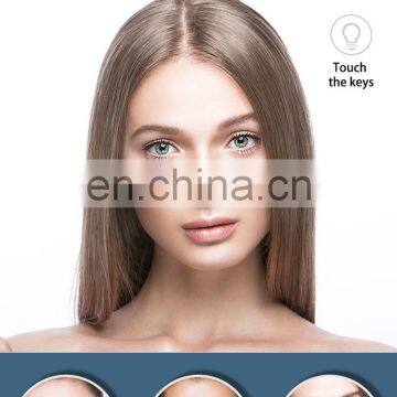 Wholesale 360 Degree 8 Inch LED Makeup Mirror Round Glass Mental Magnification Standing Make Up Mirror