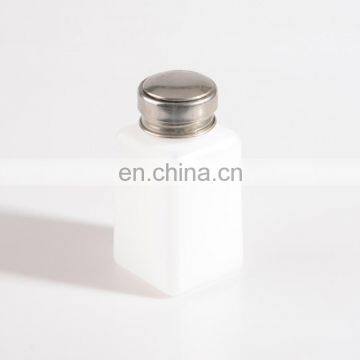 Stainless Steel Nail Art Liquid Alcohol Press Empty Bottle Portable Acrylic Gel Polish Cleaner Remover Dispenser photo-2