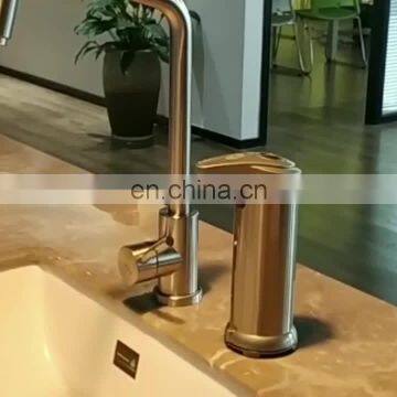 Auto electric touchless fingerprint resistant brushed stainless steel soap dispenser vintage  for Bathroom and Kitchen