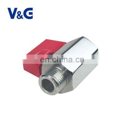 1/4" - 3/4" M-BSP x F-BSP Valogin 232 Psi Chrome Plated Brass Mini Ball Valve photo-5