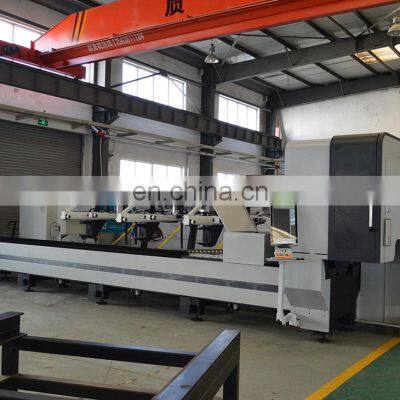 Industrial CNC Professional Pipe Cutter Two Chuck Laser Tube Cutting Machine 1000w