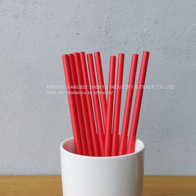 Red Paper Straws