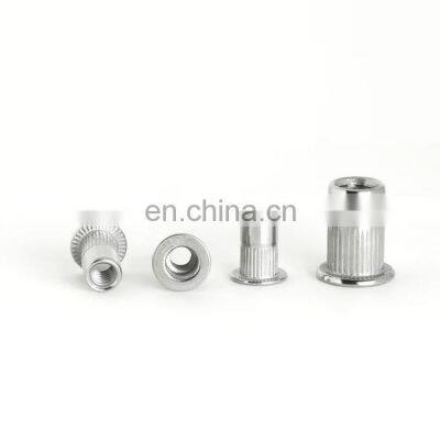 Free Samples Aluminum Knurled Body Flat Head Rivet Nut photo-4