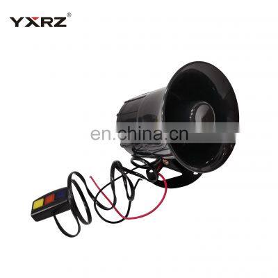 Waterproof Loud Three Tone Sound Alarm 12V Police Fire Warning Multi-sounds Music Horn for Motorcycle Car
