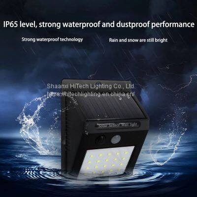 LED solar street light outdoor solar light 3 light mode waterproof motion sensor garden courtyard path courtyard safety lighting