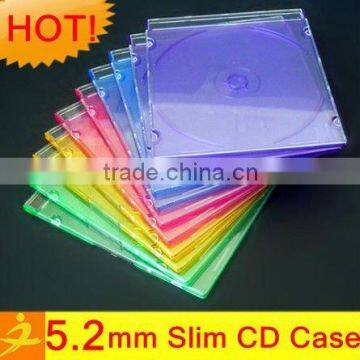 5.2mm plastic slim cd dvd box