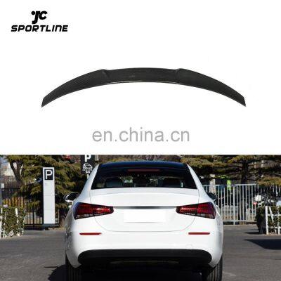 Carbon Fiber A-Class W177 Rear Ducktail Spoiler for Mercedes Benz V177 A220 Sedan 4-Door 19-20