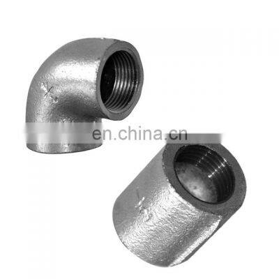 din standard banded male female hot dipped galvanized and black cast malleable iron tube fittings made in china